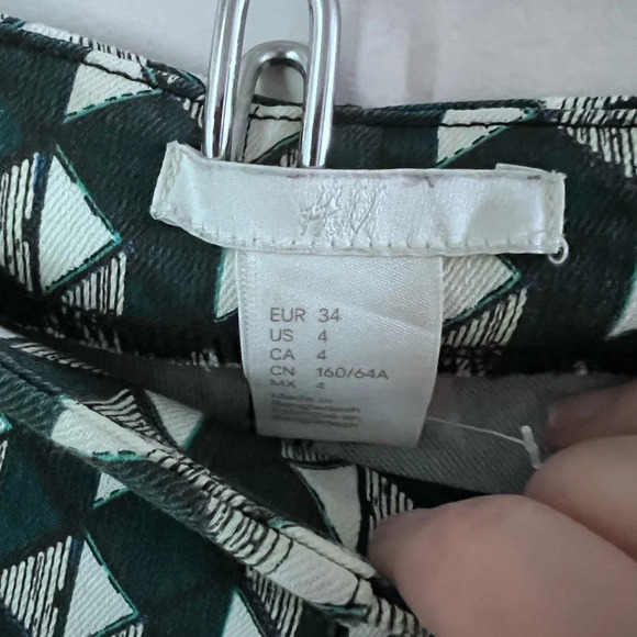 New without tags h&m green cute pattern pants size 4 new without tags - Picture 3 of 5